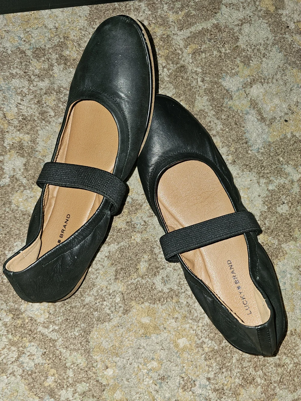 Lucky Brand Black Mary Jane Ballet Flats